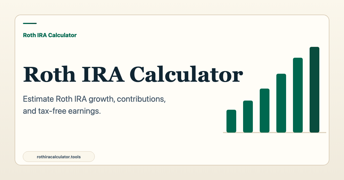 Roth IRA Calculator 2026: Growth, Limits & Eligibility